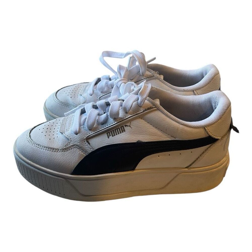 puma Karmen Rebelle‎ White Platform Sneakers Size 5.5 EUC